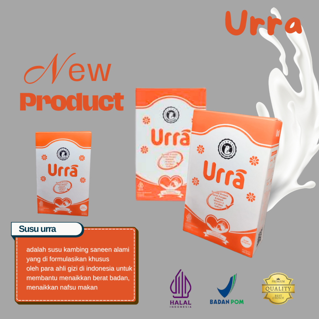 

SUSU URRA 100% Original Susu Kambing Saneen Premium Susu Bubuk Premium 3 box