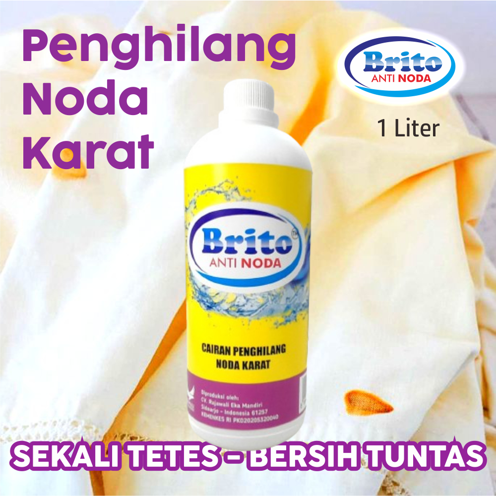 (1 Liter) Brito Penghilang Noda Karat Pakaian