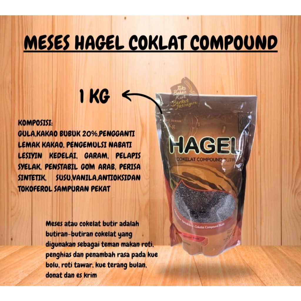 

HAGEL MESIS DARK 1KG KEMASAN, ENAK UNTUK TOPPING ROTI/DONAT DLL