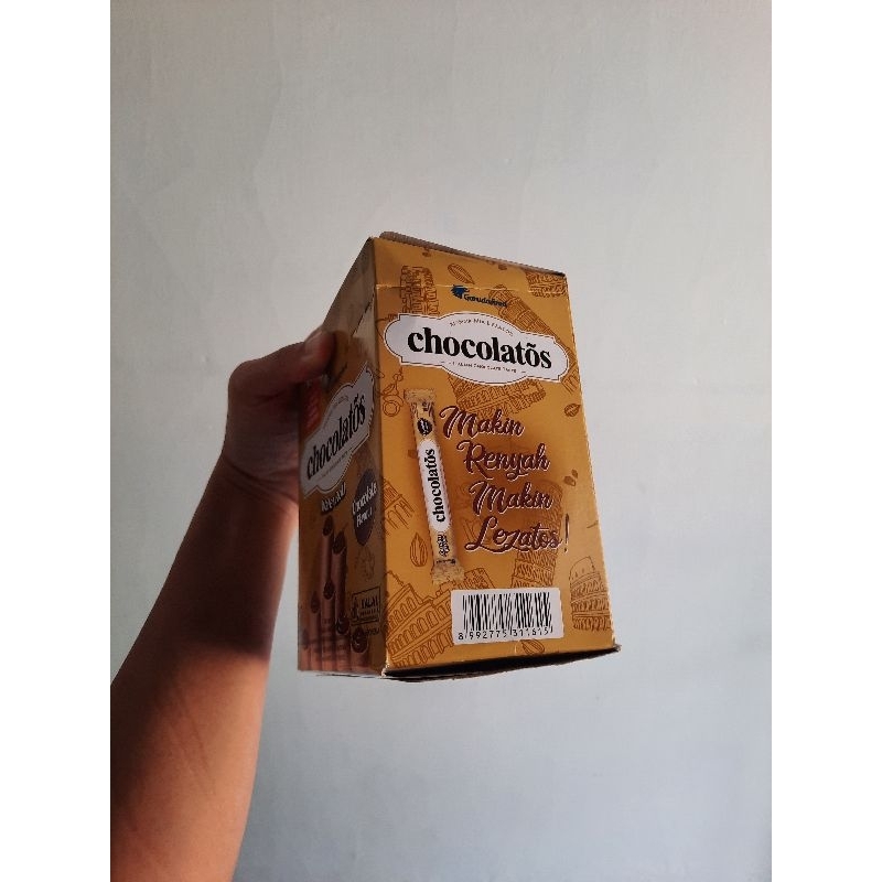 

GarudaFood + Chocolatos wafer roll + stik berisi coklat + 1 pack isi 24 @ 7gr