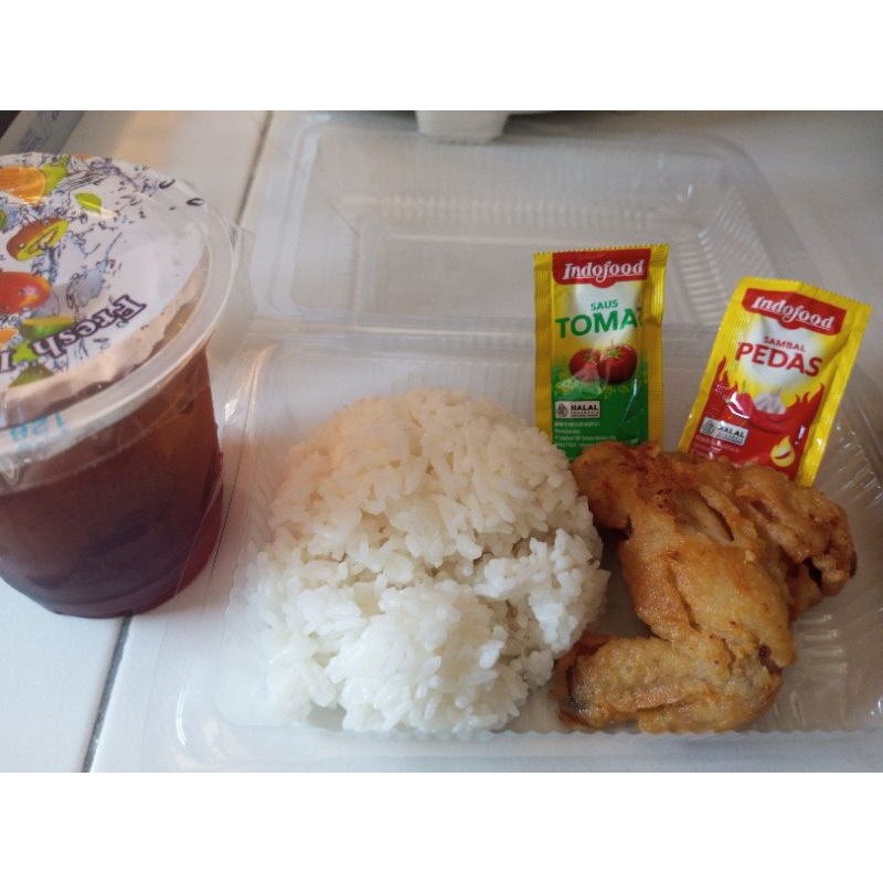 

Paket Ayam + nasi