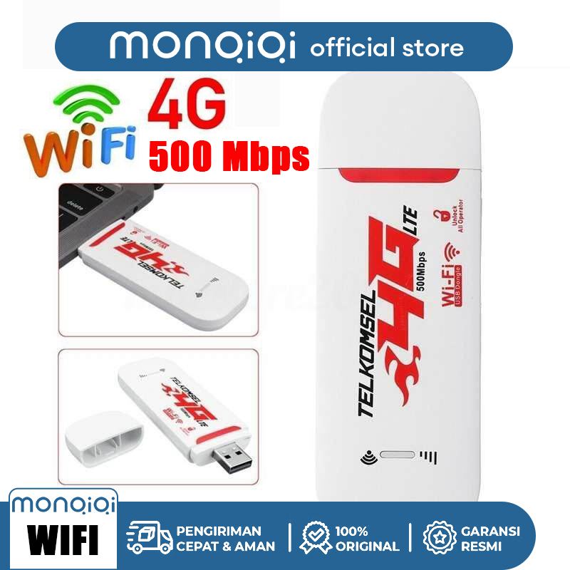 Modem WIFI USB 500Mbps 4g LTE Wi-Fi portabel All Operator LTE Modem USB Modem Mifi PC Laptop Ponsel
