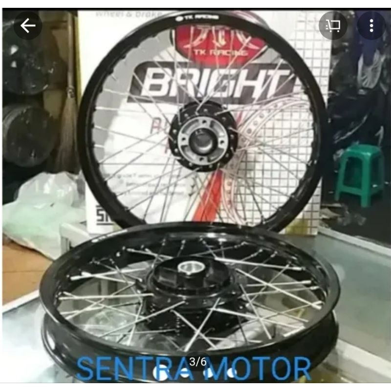 Sepaket velg TK RX KING ring 18 depan 160 x18 belakang 185x18 dan ring 17 depan 160 belakang 185 den