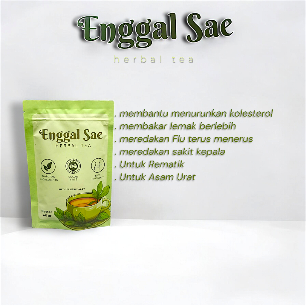 

herbal tea enggal sae Teh Hitam Herbal Enggal Sae Membantu Menurunkan Kolesterol Membakar Lemak Isi 40 Gr