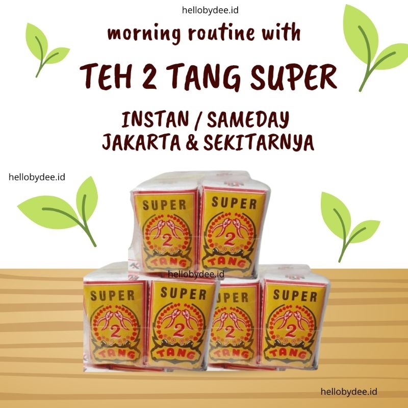 

Teh 2 Tang Super Kuning (1Slop - 50pc) Teh Melati Herbal asli Tegal