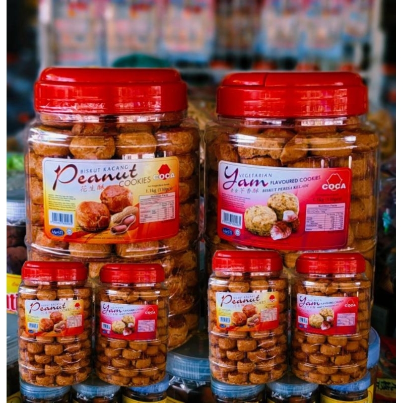 

1,1kg Yam Cookies Malaysia / Peanut Cookies / Biskuit Kacang / Biskuit Keladi / Biskut Keladi / Biscuits Talas / Kue Kacang / Kue Lebaran / Kue idul fitri