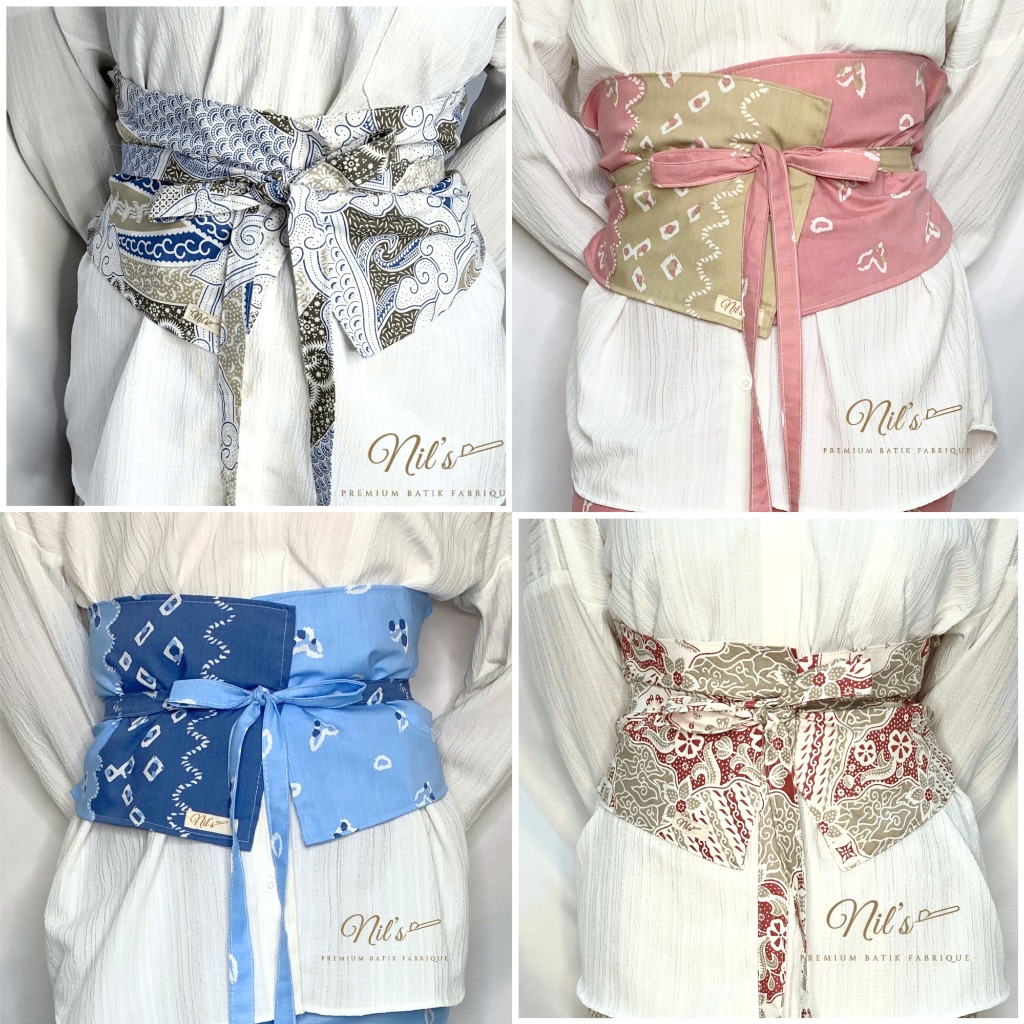 Obi Belt Batik Modern / Obi Belt Kekinian / Obi Belt Batik Murah