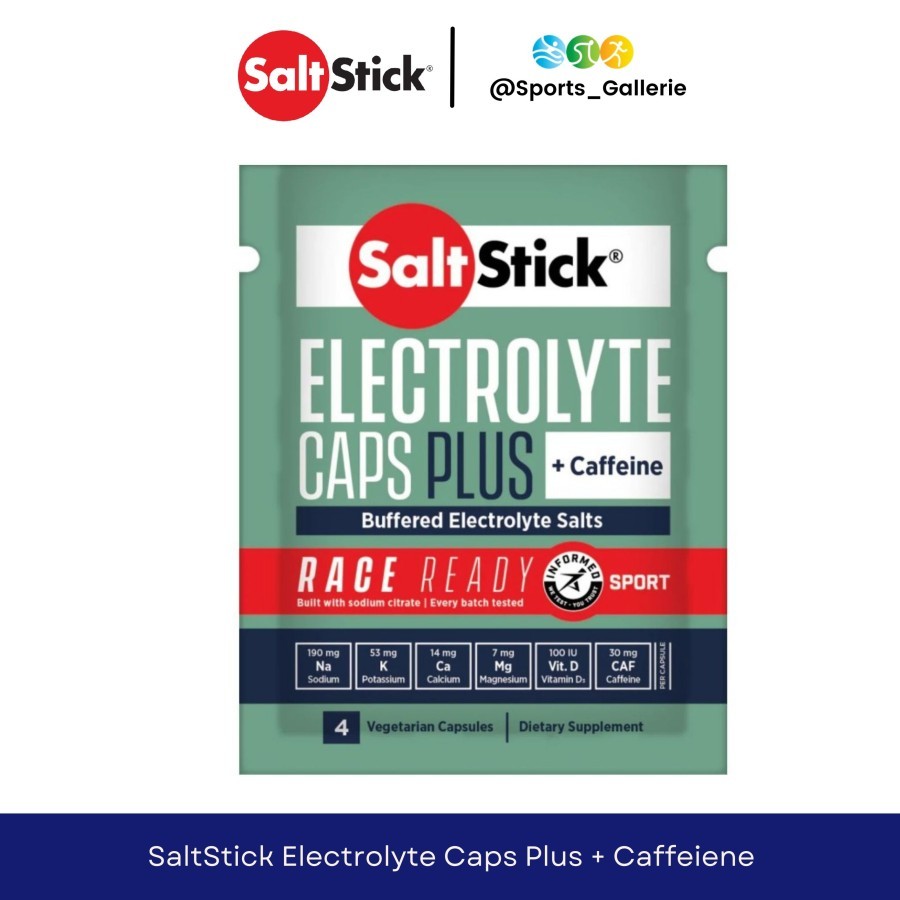 

SaltStick Electrolyte Caps Plus (Caffeinated) 4 Capsule