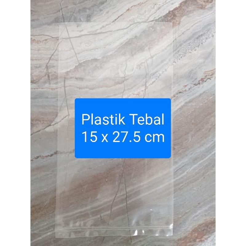 Plastik tebal 15 x 27.5 cm . Plastik PP. Plastik tebal. Plastik 15
