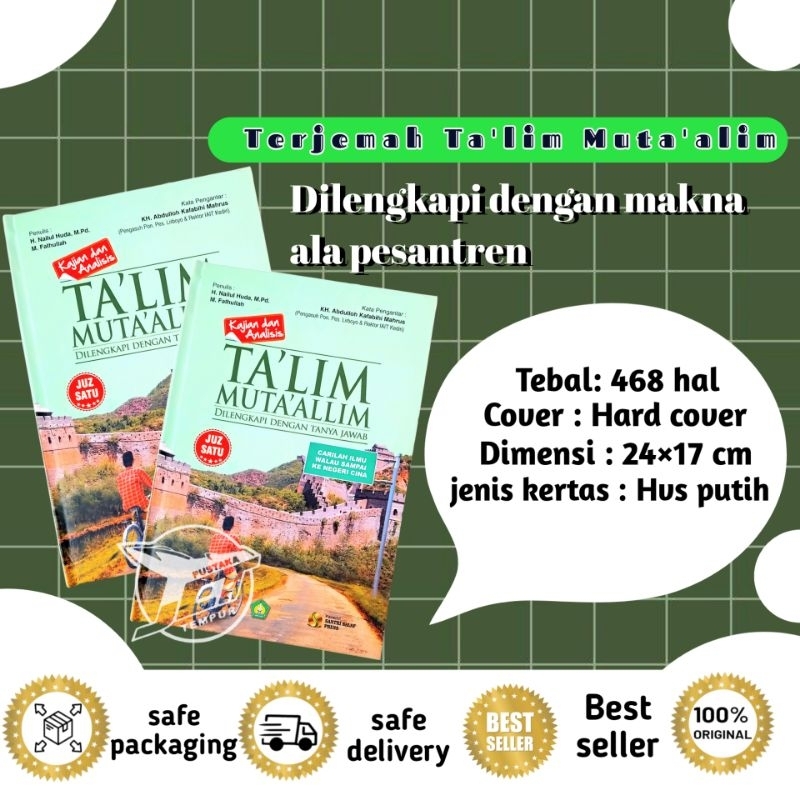 

TERJEMAH TAKLIM MUTAALIM BESAR | TERJEMAH TA LIMUL MUTA ALLIM | TAKLIM MUTAALIM MAKNA PESANTREN