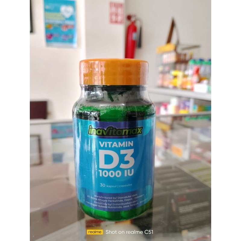 Inavitamax Vitamin D3 utk kesehatan tulang, penderita autoimun dan untuk promil