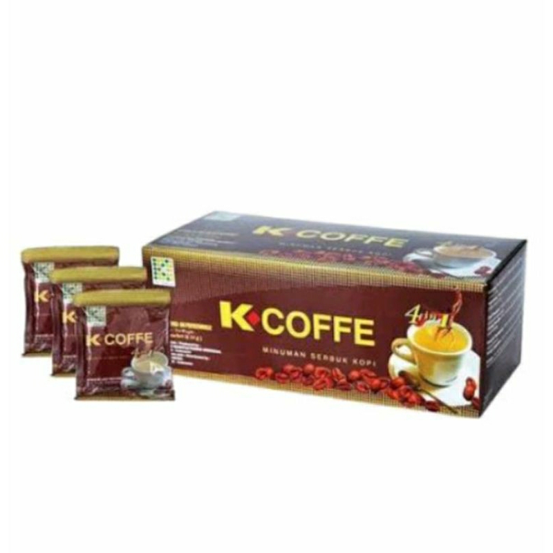 

Kopi ginseng per sachet / minuman serbuk kopi K-Coffee 4 In 1 herbal ginseng