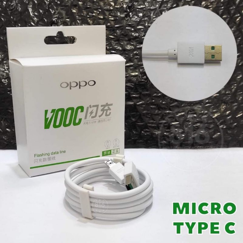 New  Kabel DATA OPPO [ F7 | F9 | F11 ] Vooc ORI 100% Fast Charging [ PACKING IMPORT ] Micro & Tipe C