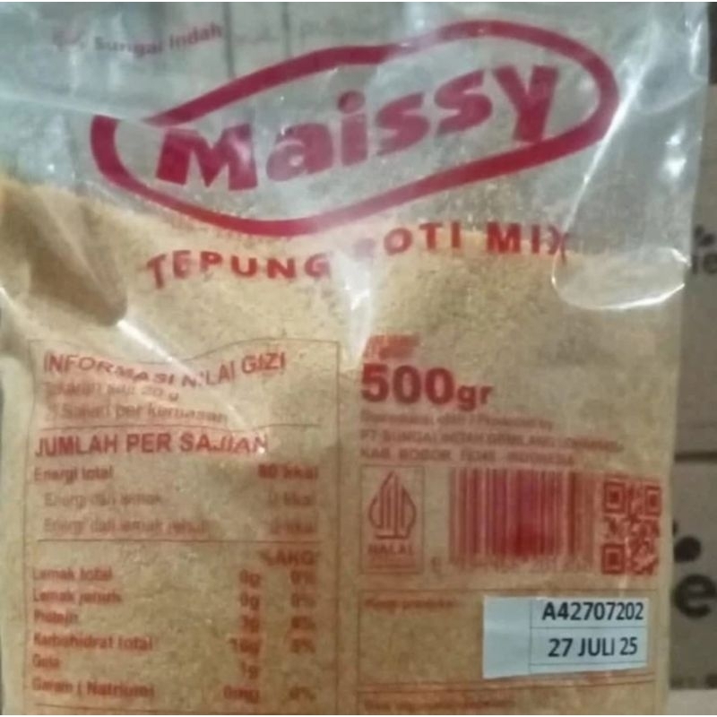 

Tepung Panir Halus Maissy Tepung Roti 500gr MIX