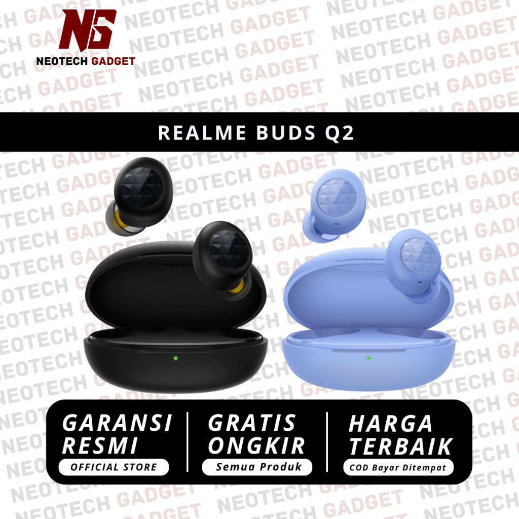 Realme Buds Q2 TWS Original Garansi Resmi Realme