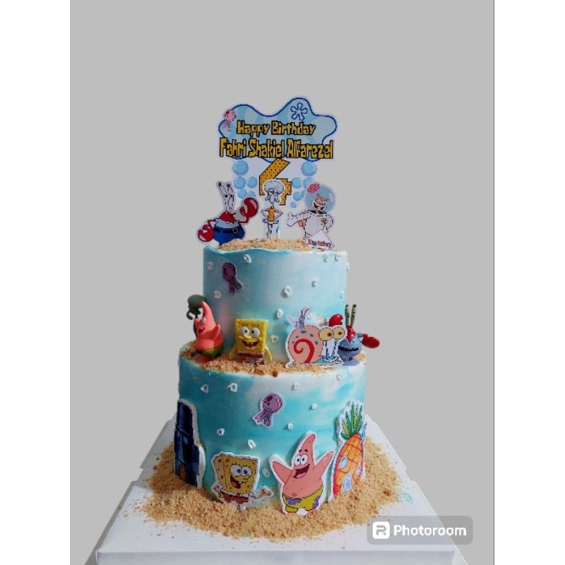 

CAKE TINGKAT SPONGEBOB