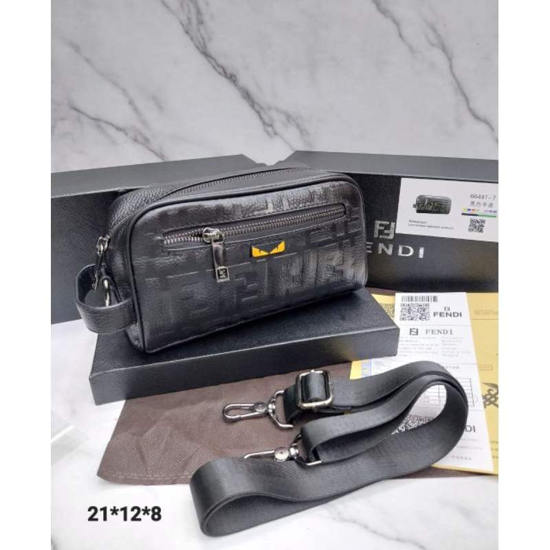 HANDBAG PRIA MEWAH TAS SELEMPANG PRIA IMPORT FENDI2826