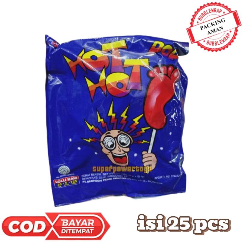 

Permen Kaki Hot-Hot Pop Isi 25 pcs @5gr / Permen Lolipop Hot-Hot Pop 1 Pack Isi 25 pcs @5gr