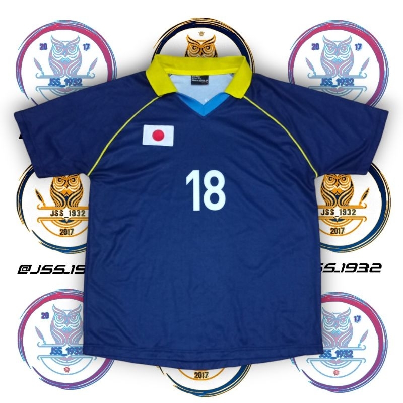 Jersey Bola / Futsal TIMNAS JEPANG Kit TANABIKI 18 ORIGINAL Murah Retro Vintage Rare Outfit Atasan F