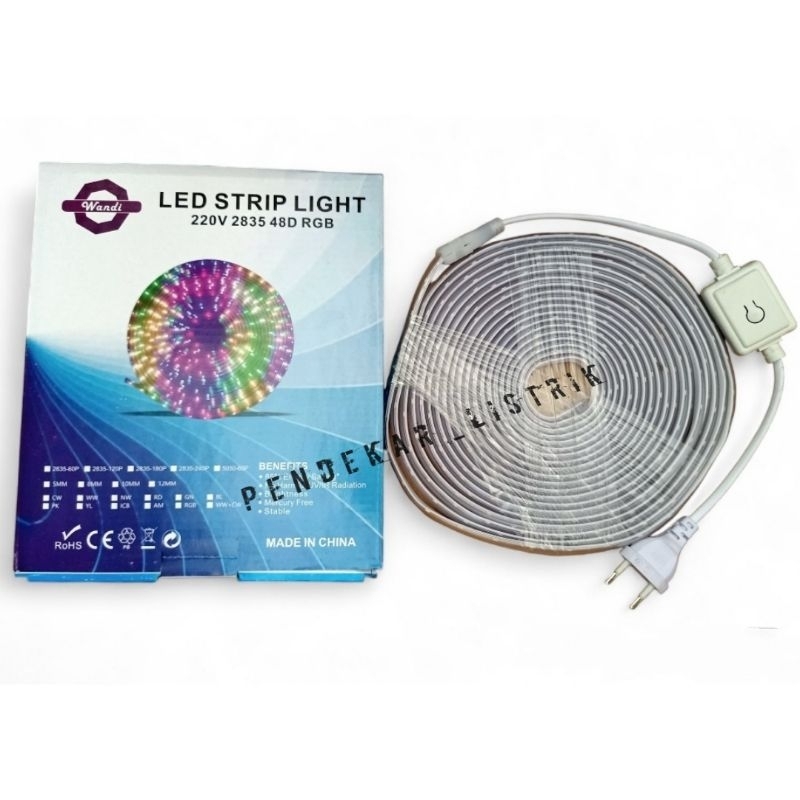 LED Strip RGB Atau Merah Putih / Lampu 17 Agustus Merah Putih