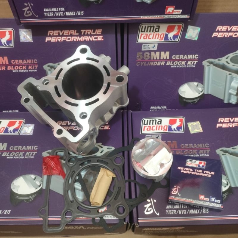 Blok set Ceramic Uma racing 58 58 mm Yamaha Nmax / Aerox / R15 New v3 / MT15 / Y16ZR / WR155