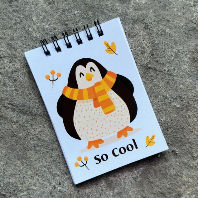 

Notebook Notepad Buku Catatan Kecil Mini Ring Spiral A7 Unik Lucu Aesthetic Murah