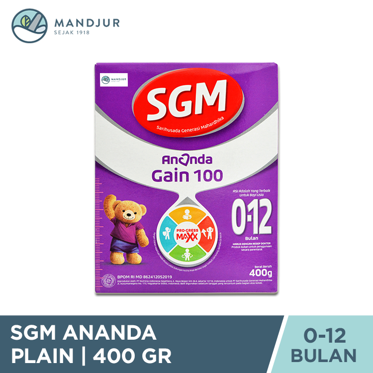SGM Ananda Gain 100 0-12 Bulan 400 Gram