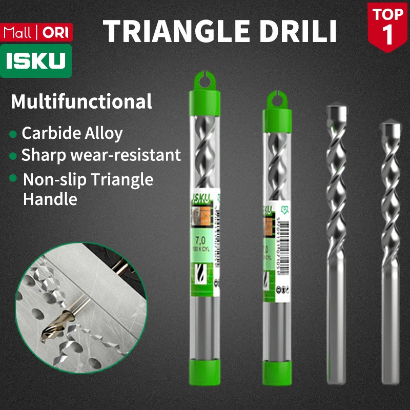 ISKU Mata Bor Beton 3mm-12mm Tembok Dinding Mollar Masonry Impact Drill Bit