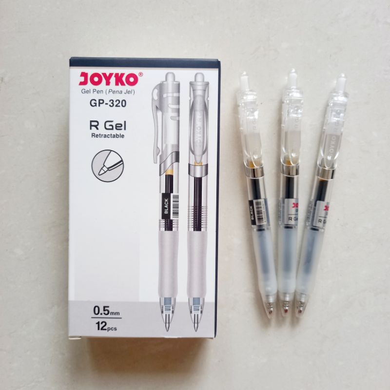 

[ ECER MURAH ] Pulpen Gel Pen Pena Jel 0.5 mm Joyko GP-320 R Gel