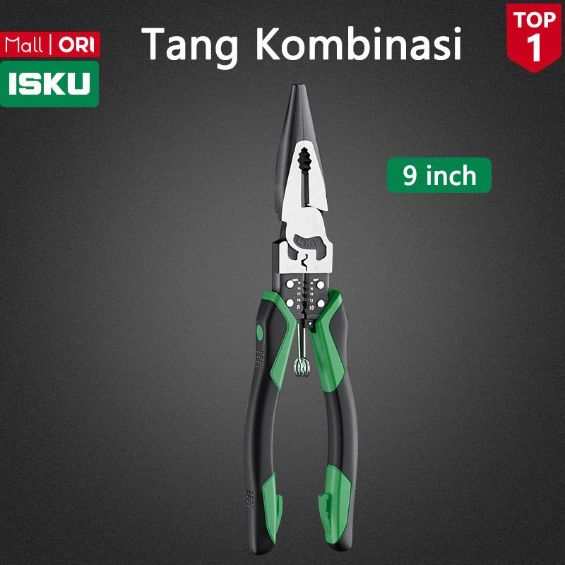 ISKU Tang Lancip 9 inch/Tang Lancip Tekiro Heavy Duty Pliers Tang Multifungsi