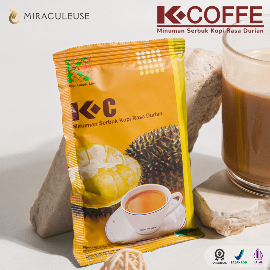 

K - Coffee Durian Sachet K-LINK | ORIGINAL | K-C Minuman Serbuk Kopi Rasa Durian