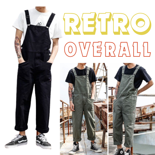 OVERALL RETRO AMERICAN DRILL PRIA WANITA