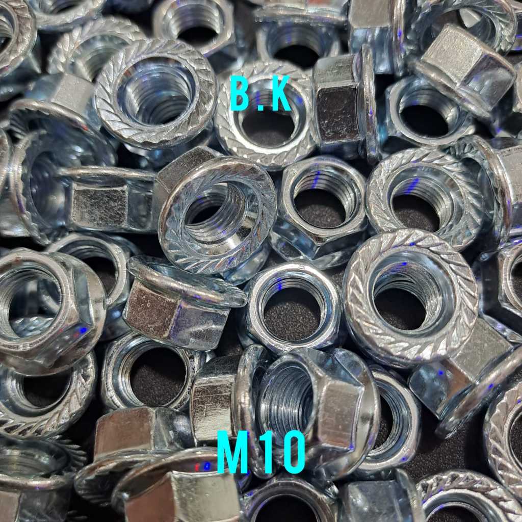 Mur Flange Nut/Mur Topi M10 Kunci 14