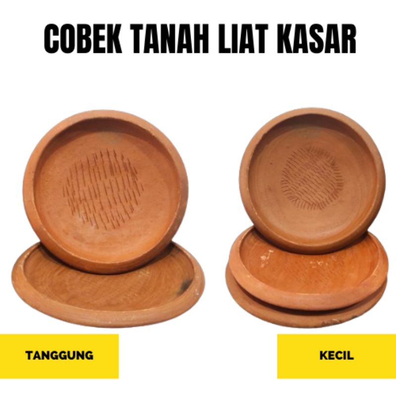 COBEK TANAH LIAT PERMUKAAN KASAR TANGGUNG/KECIL/BESAR