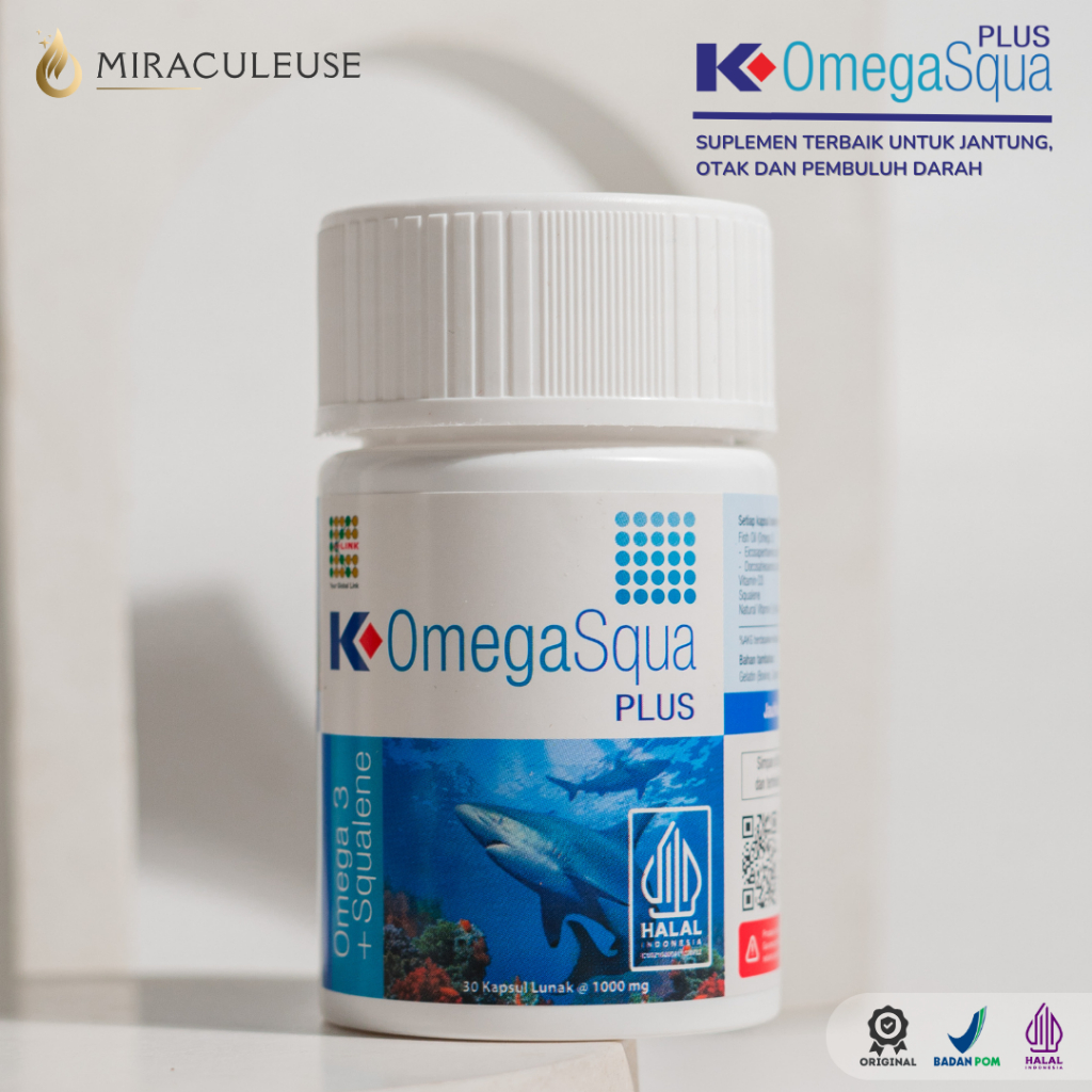 K-OMEGASQUA PLUS ORIGINAL | OMEGA SQUA K LINK | OMEGA 3 FISH OIL dan SQUALENE