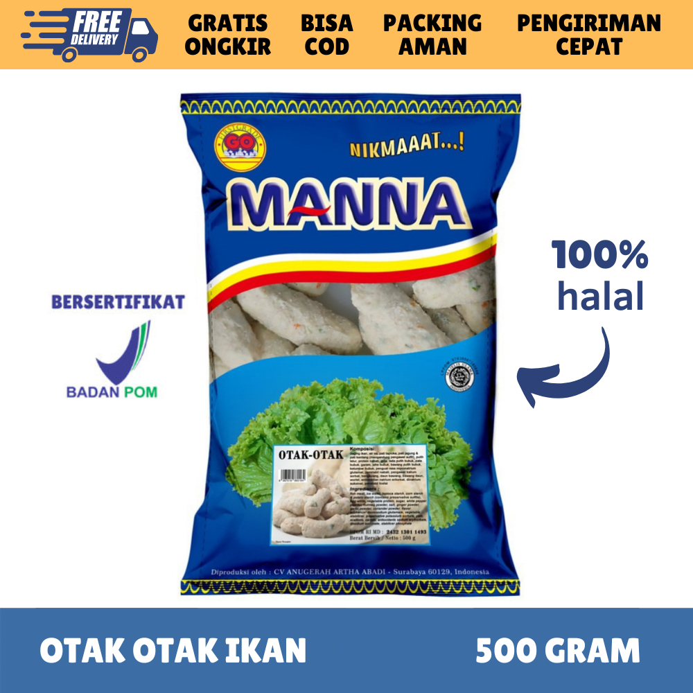 

KURNIA [FROZEN FOOD GOMANNA] OTAK OTAK IKAN ISI 30-33 (500GR) MAKANAN INSTAN BAKSO/SOSIS/NUGGET BPOM HALAL