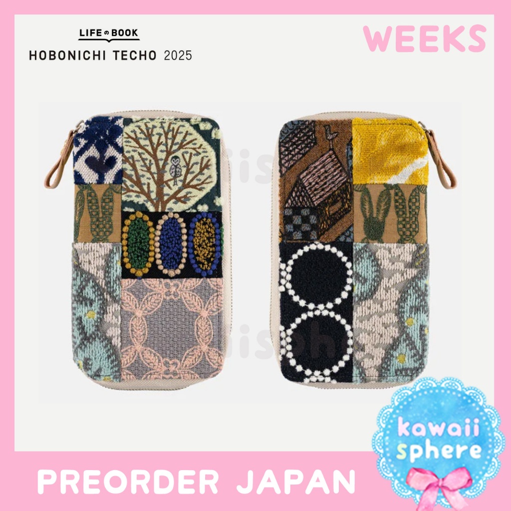 

Hobonichi Techo Weeks Cover | Hobonichi Weeks 2025 Design | minä perhonen piece (Weeks Mix) | Preorder Handcarry Japan