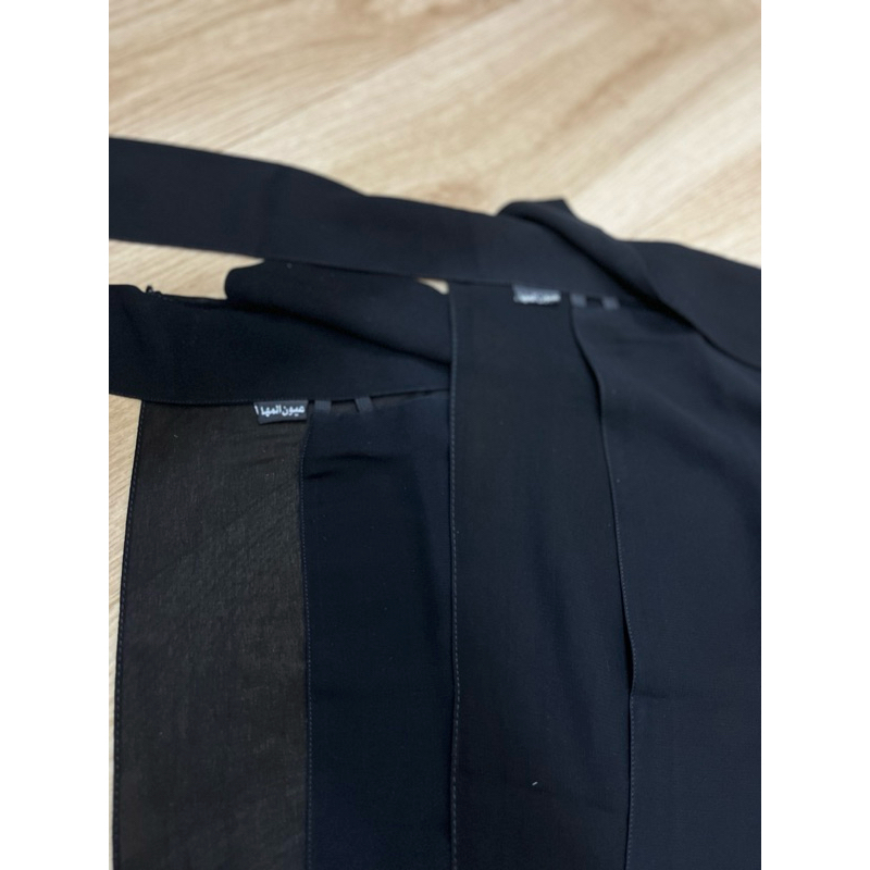 Niqob impor Saudi madinah poni 1 layer ori madinah oyoun al maha