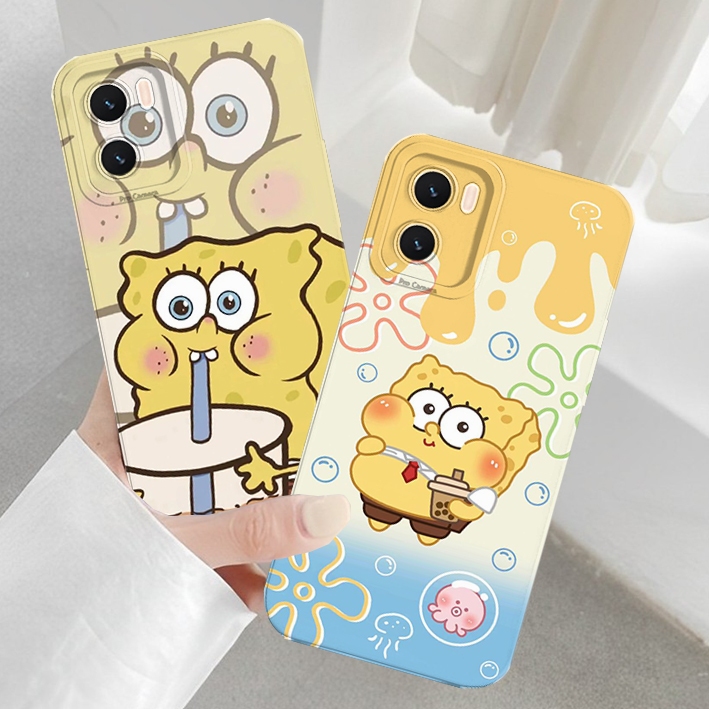[GOLDEN CASE][010] Softcase VIVO Y15s Y15A Y01 Y01A Motif Kartun Spongebob - Kesing Lucu - Case Proc