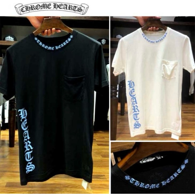 chrome heart logo print tee, kaos chrome heart premium