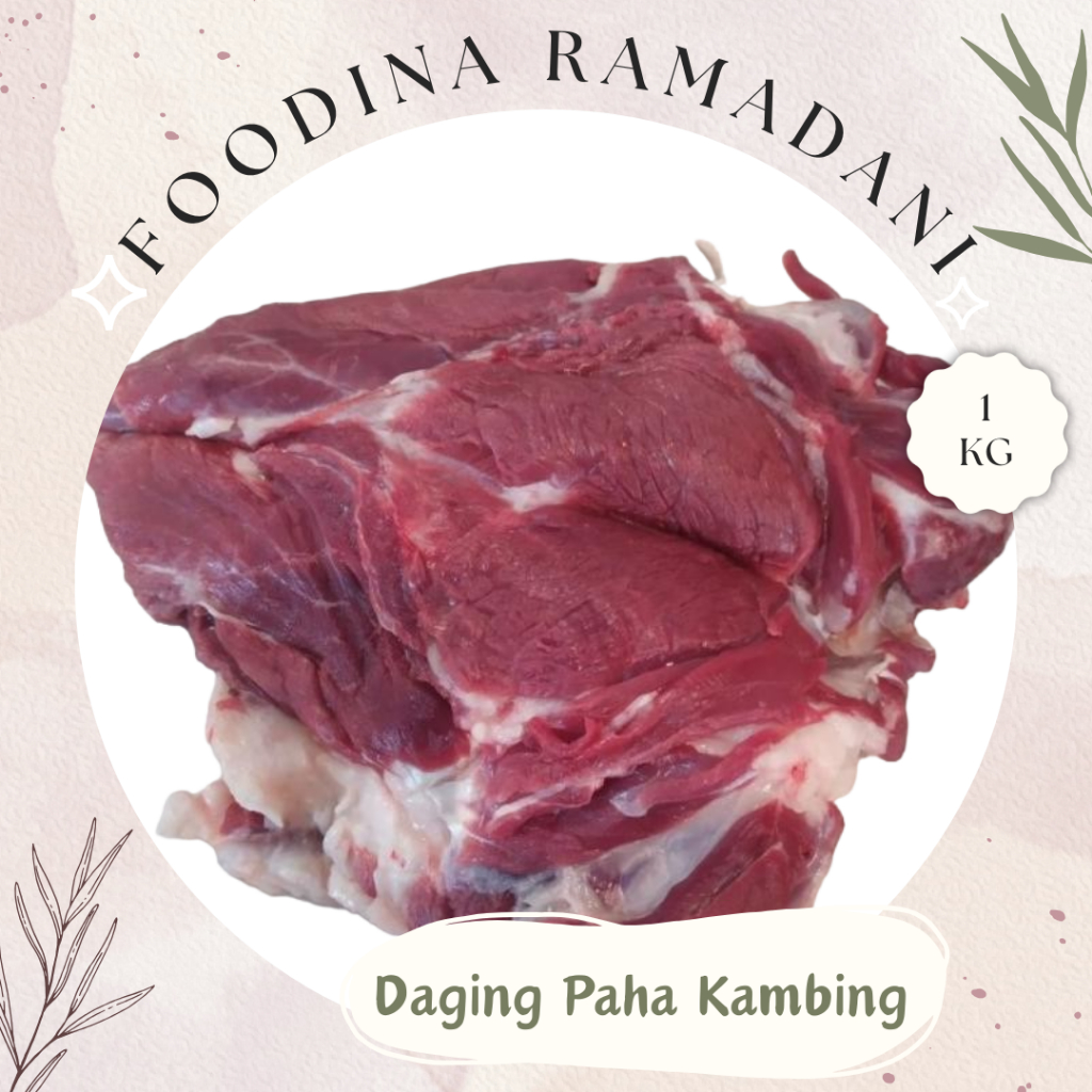 

DAGING PAHA KAMBING Tanpa Tulang - Lamb and Mutton Fresh [ Berat 1.000gr ] Harga Per KG