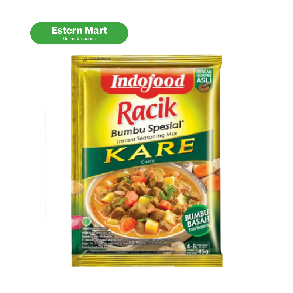 

Indofood bumbu racik kari 45gr | bumbu instan kari | bumbu bubuk kari | bumbu dasar | bumbu masak