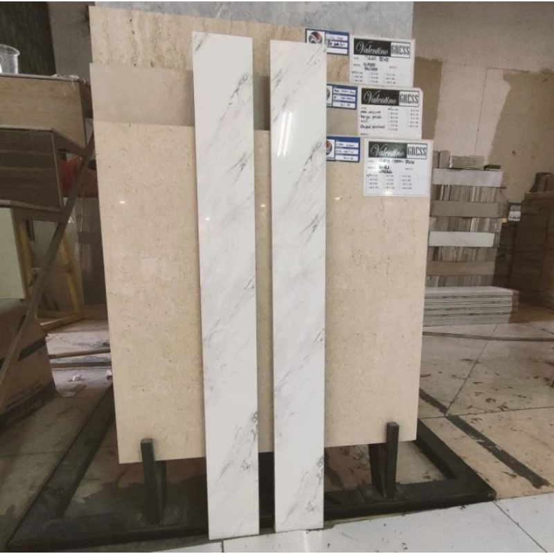 granit list plint 10x80 putih carara polished