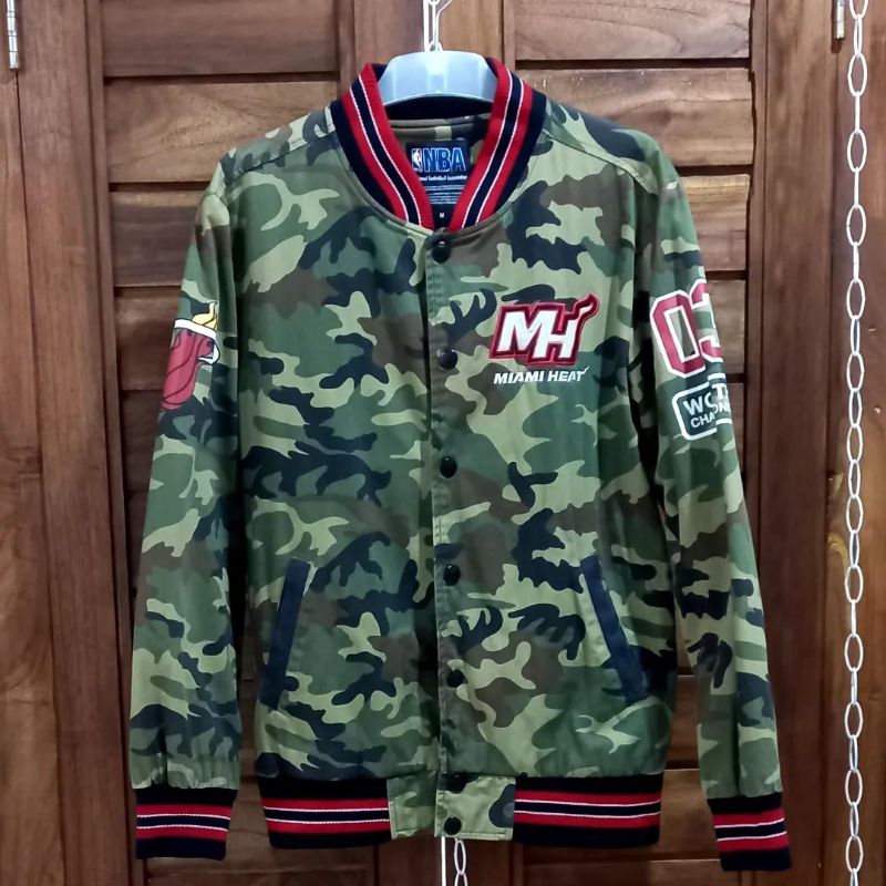 Varsity jacket NBA miami heat camo original