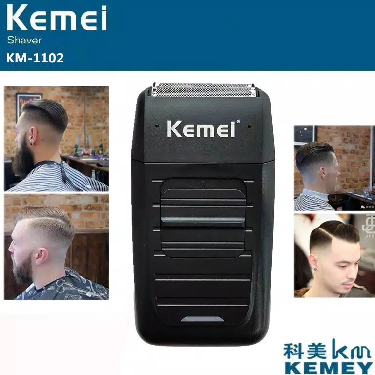 LANGSUNG ATC Kemei KM 112 KM112 Alat Cukur Kumis Jenggot Botak Recharger brewok
