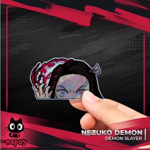 

Stiker Hologram Anime Demon Nezuko Demon