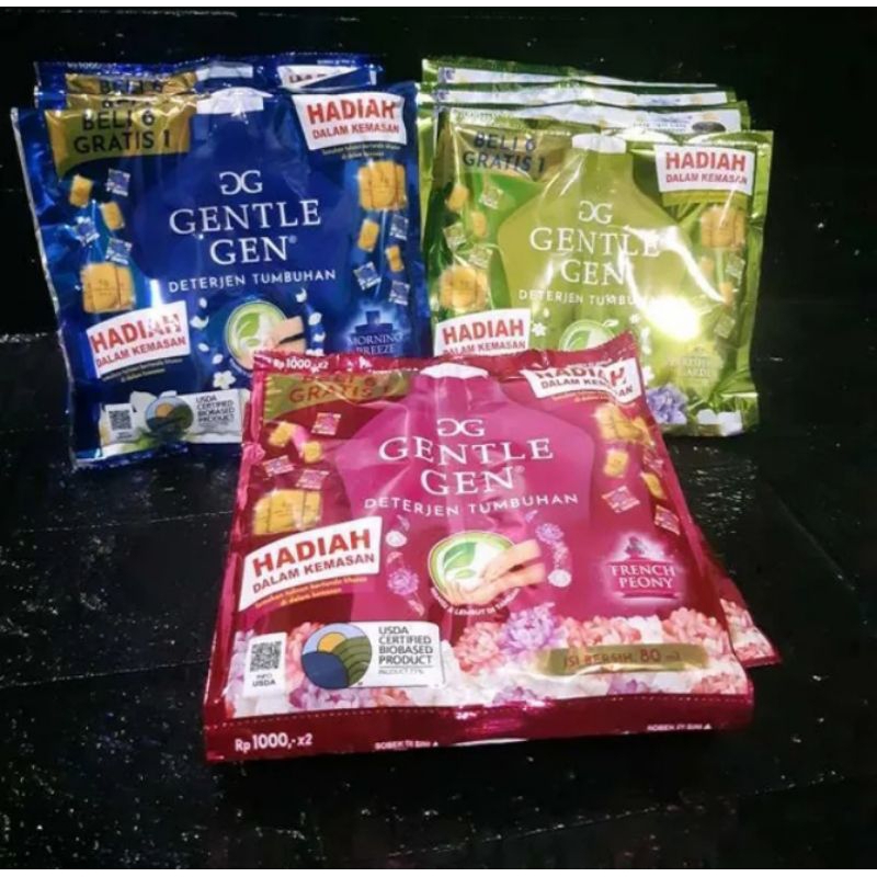 GENTLE GEN Deterjen Cair Sachet 1 Renceng