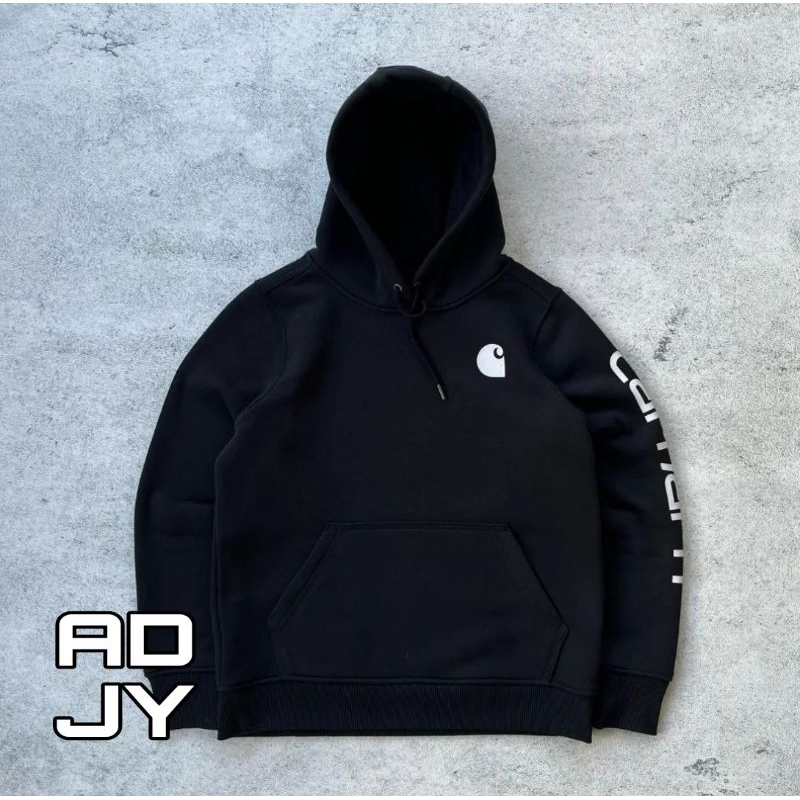 HOODIE CARHARTTT* MIDWIGHT SLEVE LOGO PREMIUM | JAKET PRIA WANITA TERBARU KEKINIAN MURAH BERKUALITAS