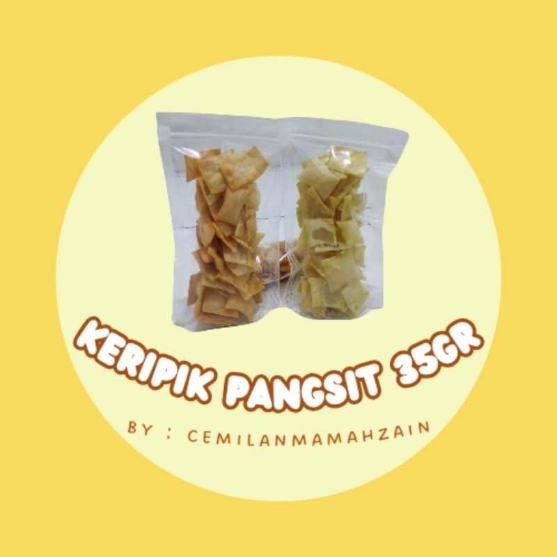 

Keripik Pangsit enak murah renyah kemasan 35gr