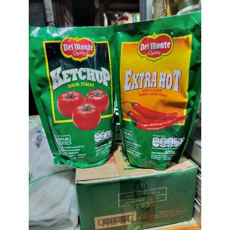

Delmonte saus Extra Pedas dan Tomat 500gr